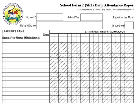 DOWNLOAD: Modified School Form 2 (SF2) .